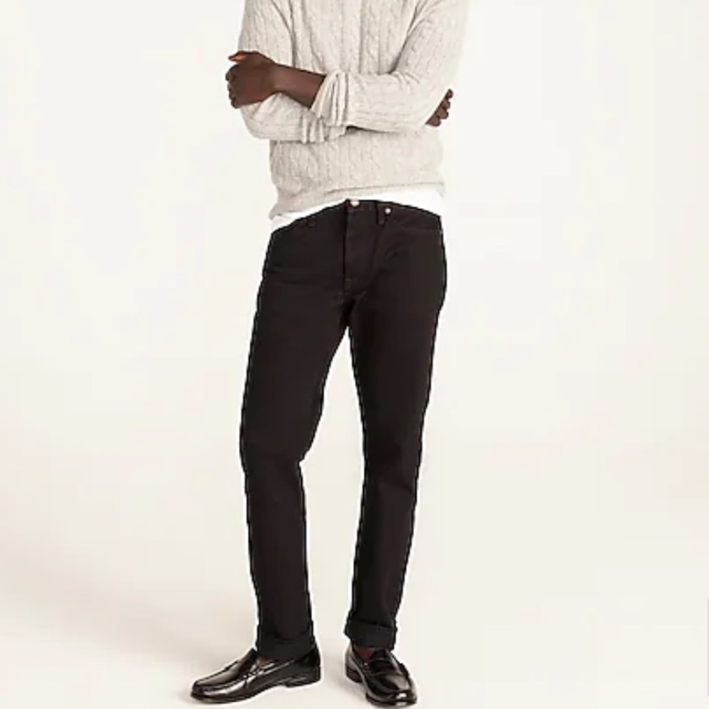 J.CREW 770 Straight-fit jean in black rinse Size W33 L30